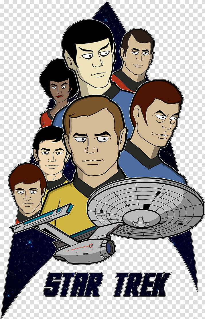 Star Trek Animated Style Version  transparent background PNG clipart