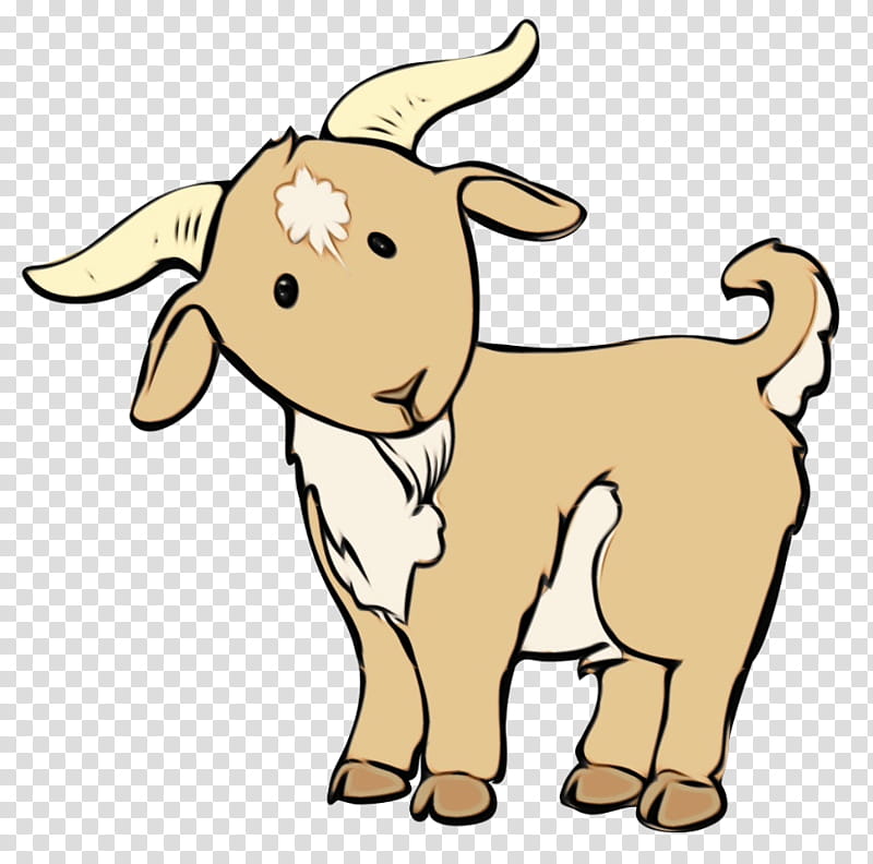 goats cartoon goat cow-goat family, Watercolor, Paint, Wet Ink, Cowgoat Family, Bovine, Animal Figure, Snout transparent background PNG clipart