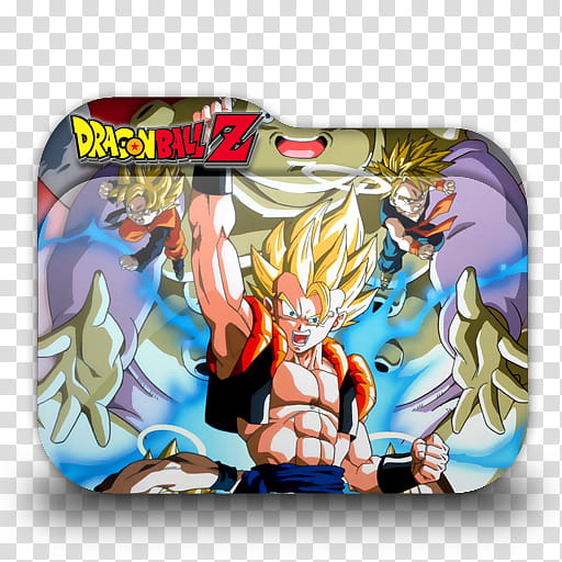 Top Anime Folder Icon, Dragon Ball Z Gogeta folder transparent background PNG clipart