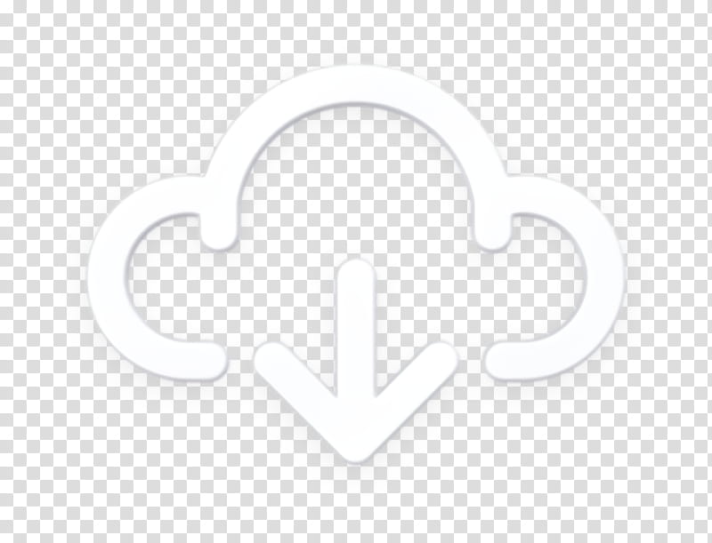 arrow icon cloud icon down icon, Icon, Weather Icon, Logo, Text, Symbol, Heart, Emblem transparent background PNG clipart