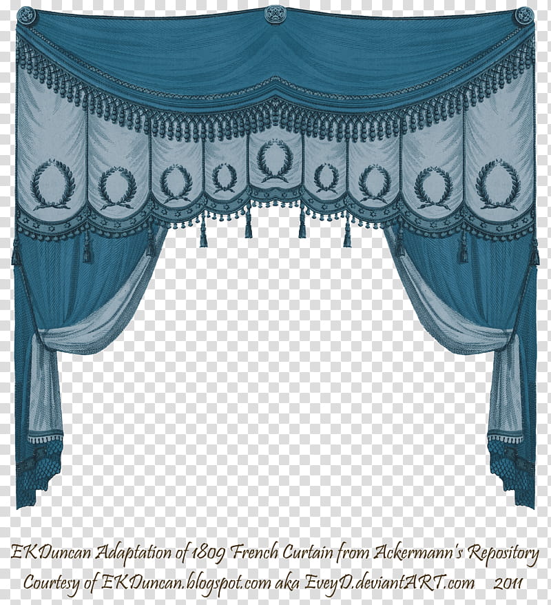 EKD  Curtain Blue, blue and grey curtain close-up transparent background PNG clipart