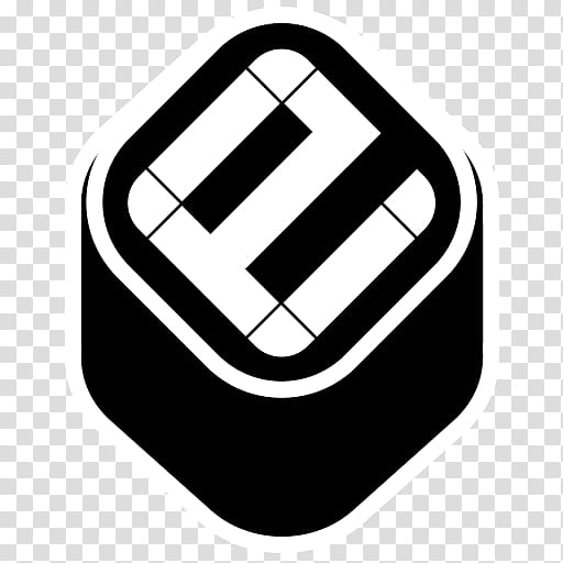 Bemani Icons V, Jubeat, white and black e letter logo transparent background PNG clipart