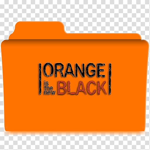 Orange Is The New Black folder icons S and S, OITNB Main B transparent background PNG clipart