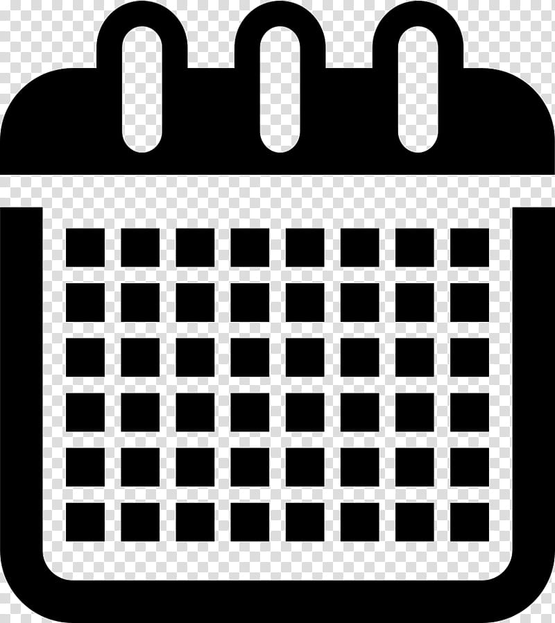 Calendar, Symbol, Month, Calendar Date, Solar Calendar, Line, Blackandwhite, Square transparent background PNG clipart