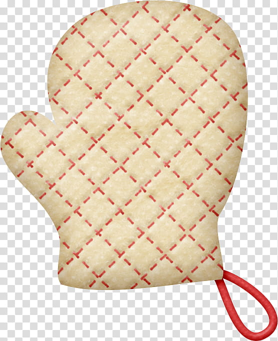 white and red oven mitt transparent background PNG clipart