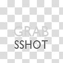 Gill Sans Text Dock Icons, grab, gray and black Grab Sshot illustration transparent background PNG clipart