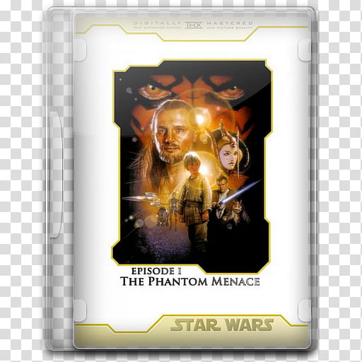 DVD  Star Wars Episode  The Phantom Menac, Star Wars I The Phantom Menace  icon transparent background PNG clipart