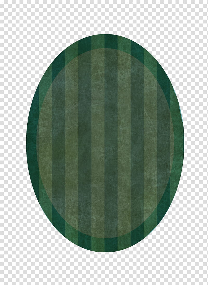 Oval Striped Frame, oval green and gray illustration transparent background PNG clipart