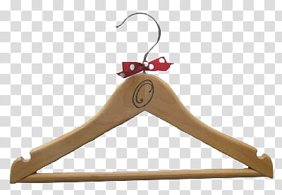 vintage clothes pins, brown wooden clothes hanger transparent background PNG clipart