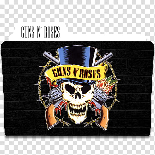 Guns n Roses Folder Icon, Guns n roses  transparent background PNG clipart