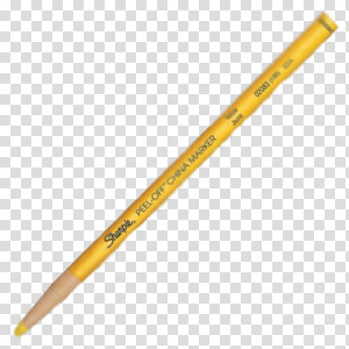 yellow Sharpie coloring pencil transparent background PNG clipart