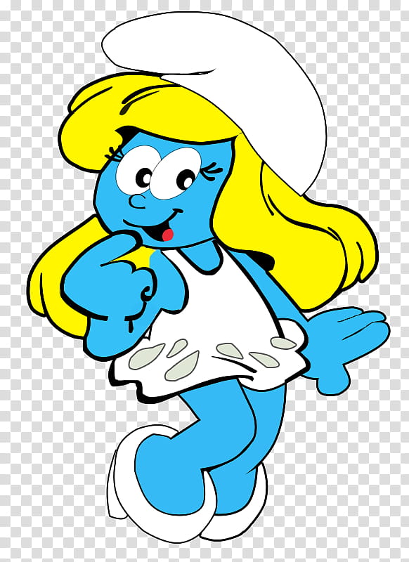 Clasic Smurfette Pitufina transparent background PNG clipart