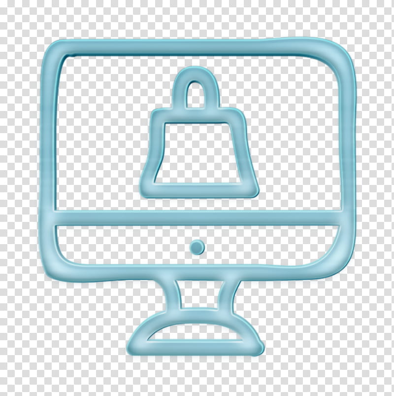 computer icon delivery icon ecommerce icon, Monitor Icon, Online Icon, Product Icon, Shipping Icon, Technology, Meter, Turquoise transparent background PNG clipart