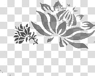 Lamoure Brushes , black leaf illustration transparent background PNG clipart