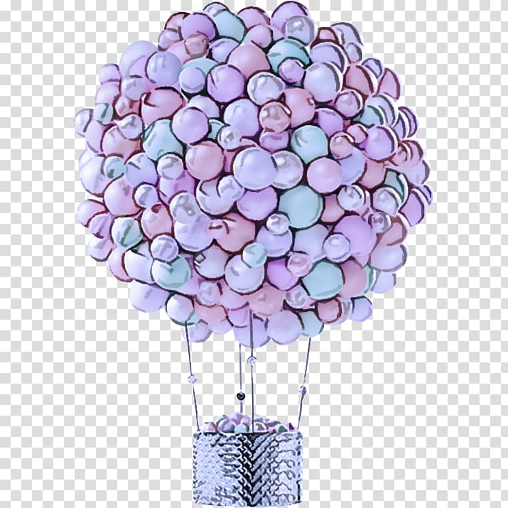 hydrangea purple pink hydrangeaceae cut flowers, Plant, Balloon, Cornales, Bouquet transparent background PNG clipart