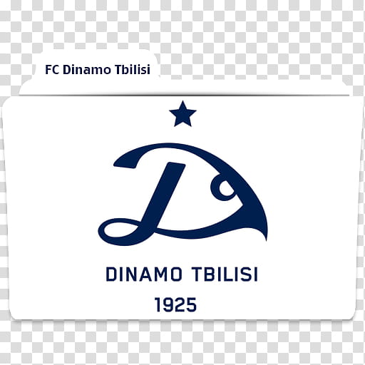 UEFA Football Teams Folder Icons , FC Dinamo Tbilisi Folder transparent background PNG clipart