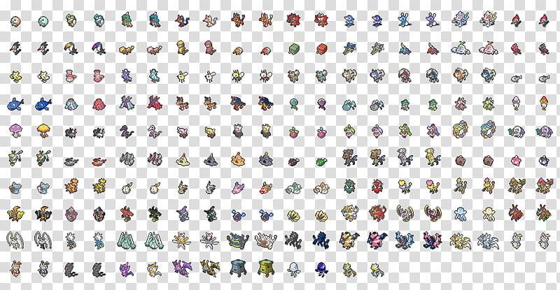 Shiny Gen  Pokemon Menu Icons transparent background PNG clipart