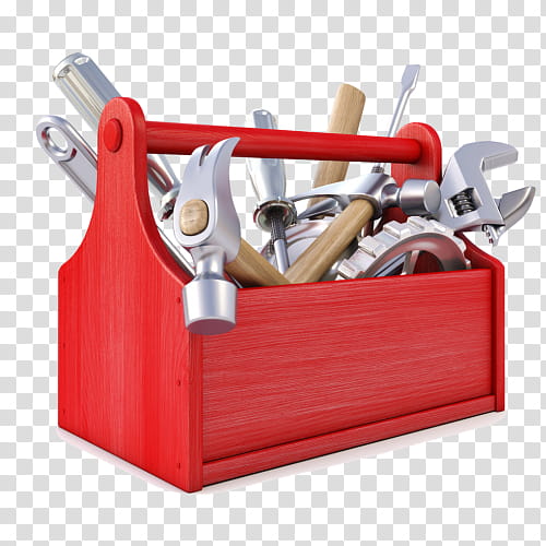 Box, Tool Boxes, Hand Tool, Metal Tool Box, Screwdriver, Spanners, Hammer, Container transparent background PNG clipart