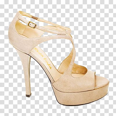 Shoes Mode Style, women's unpaired gold open-toe ankle-strap high-heel platform sandal transparent background PNG clipart