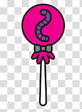 pink and black lollipop illustration transparent background PNG clipart