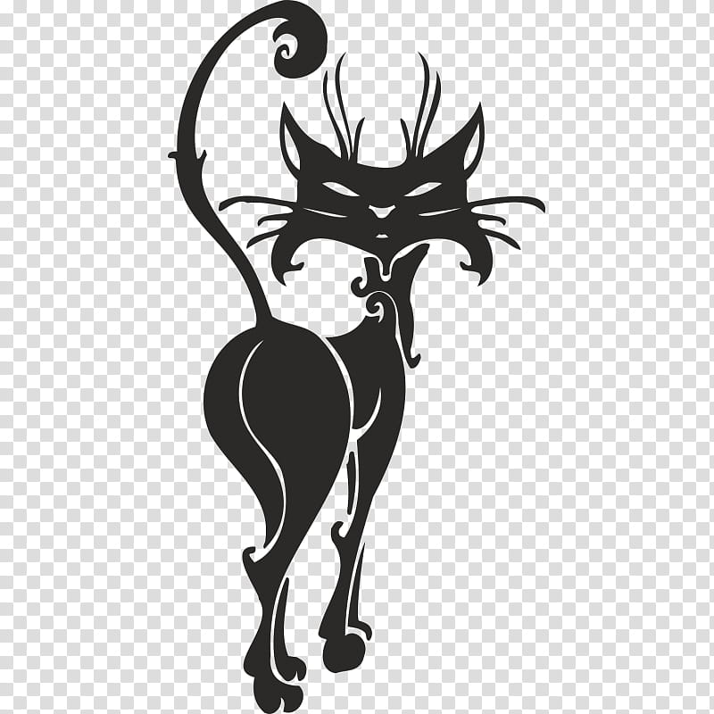 head deer black-and-white silhouette line art, Blackandwhite, Tail, Temporary Tattoo transparent background PNG clipart