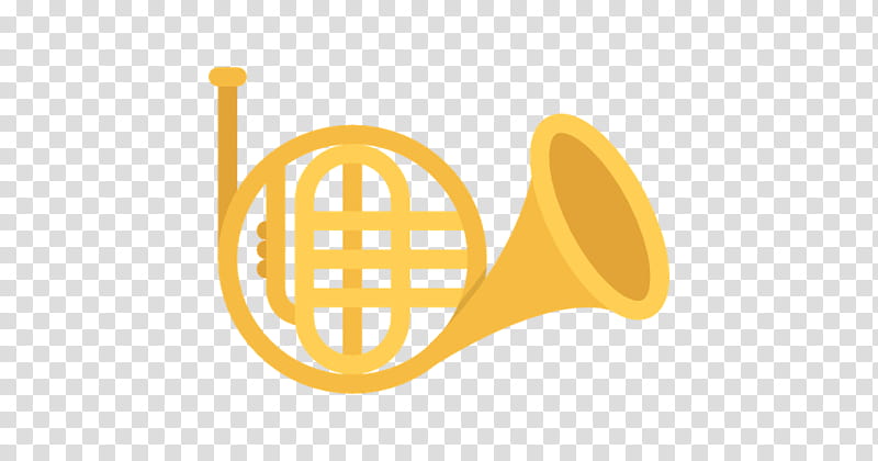 Brass Instruments, Music, Musical Instruments, French Horns, Violin, Gong, Musician, Yellow transparent background PNG clipart