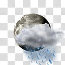 AccuWeather COLOR Weather Skin, clouds, rain, and moon transparent background PNG clipart