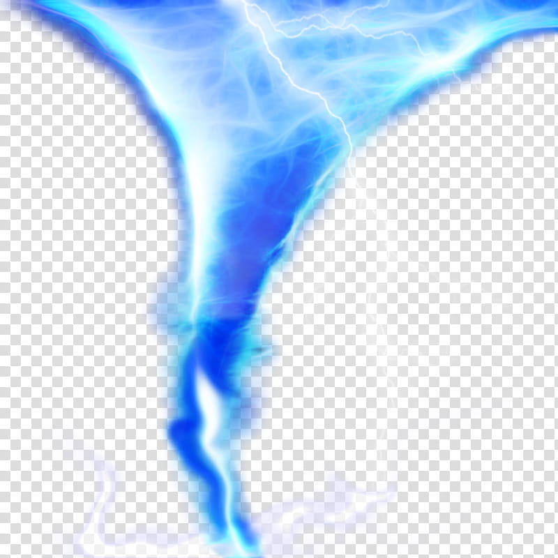 Tornado and lighting , blue hurricane with lightning transparent background PNG clipart