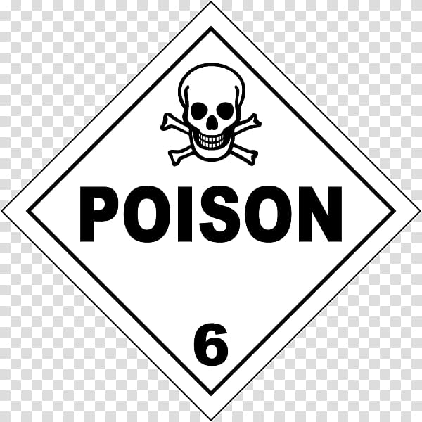 Hazmat Class 6 Toxic And Infectious Substances Text, Dangerous Goods, Poison, Toxicity Class, Substance Theory, Hazmat Class 9 Miscellaneous, Hazard Symbol, Health transparent background PNG clipart