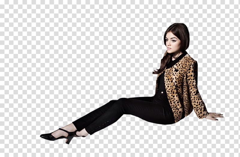 Lucy Hale, woman sitting on ground transparent background PNG clipart