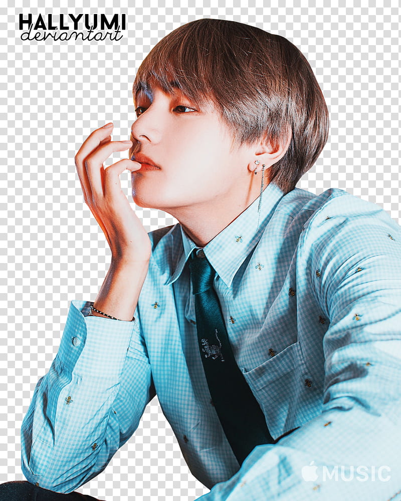 BTS, man wearing blue sport shirt transparent background PNG clipart