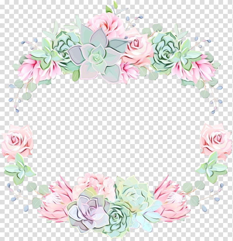 Pink Flower Frame, Floral Design, Succulent Plant, Plants, Artificial Flower, Frames, Echeveria, Cactus transparent background PNG clipart
