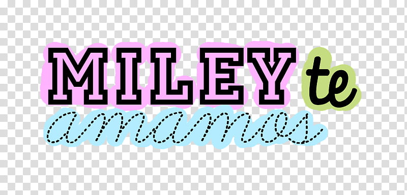 Texto Miley Te Amamos  transparent background PNG clipart