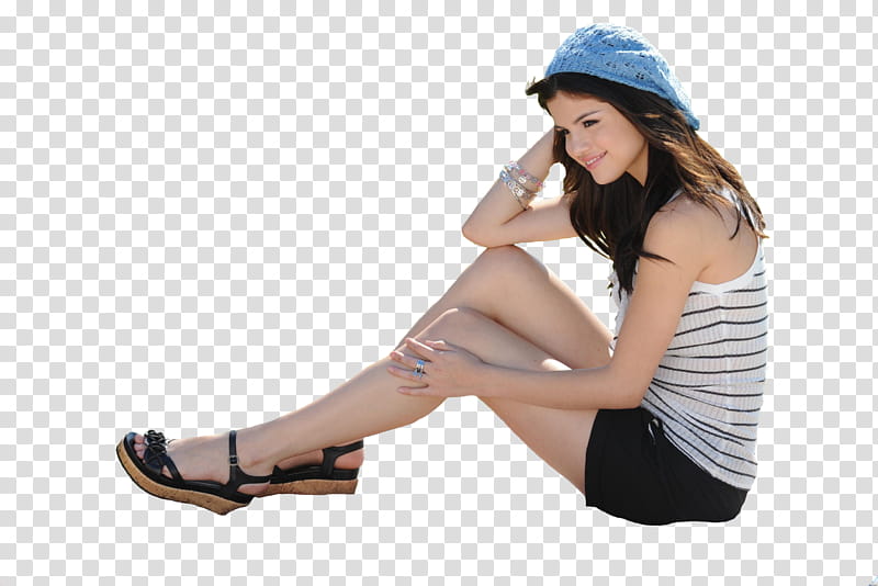 Selena Gomez DOL, sitting Selena Gomez transparent background PNG clipart