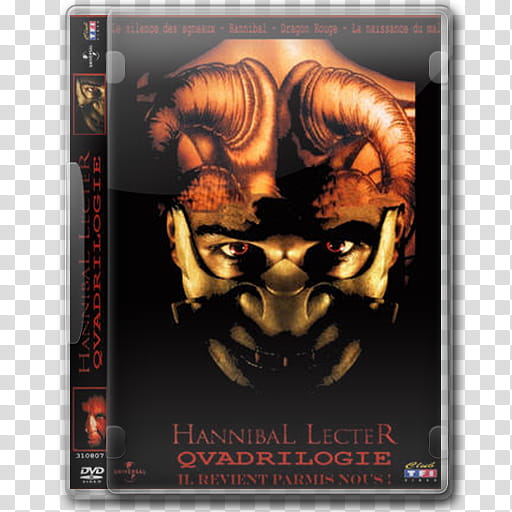 DvD Case Icon Special , Hannibal Lecter Quadrilogie DvD Case transparent background PNG clipart