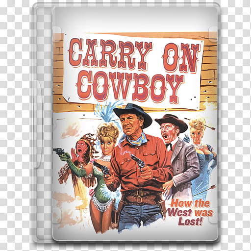 Movie Icon Mega , Carry on Cowboy, Carry on Cowboy DVD case icon transparent background PNG clipart