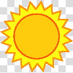 The AOL Weather Icon Collection, Sunny Day transparent background PNG clipart