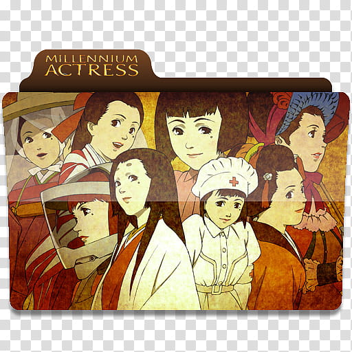 Anime Request folder icons, MillenniumActress, Millennium Actress folder clip transparent background PNG clipart