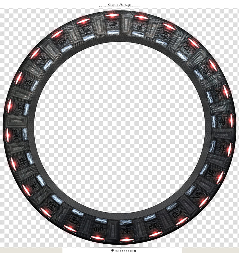 Stargate, black round decor transparent background PNG clipart