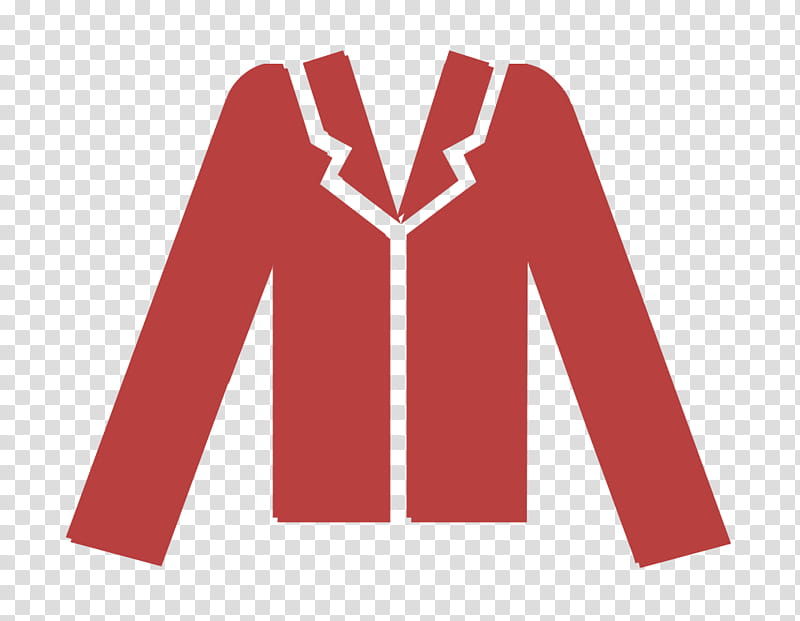 clothing icon elegant icon fashion icon, Jacket Icon, Unisex Icon, Wear Icon, Outerwear, Red, Sleeve, Pink transparent background PNG clipart