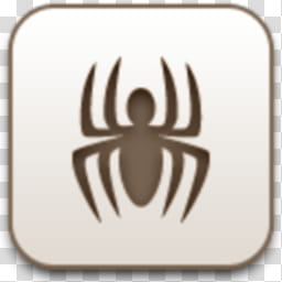 Albook extended sepia , brown spider icon transparent background PNG clipart