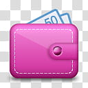 Girlz Love Icons , wallet, pink wallet icon transparent background PNG clipart