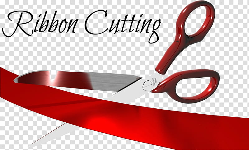 Opening Ceremony, Scissors, Ribbon, Logo, Cutting, Tableware transparent background PNG clipart