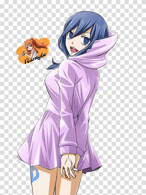 Juvia Lockser Render, Juvia of Fairy Tail transparent background PNG clipart