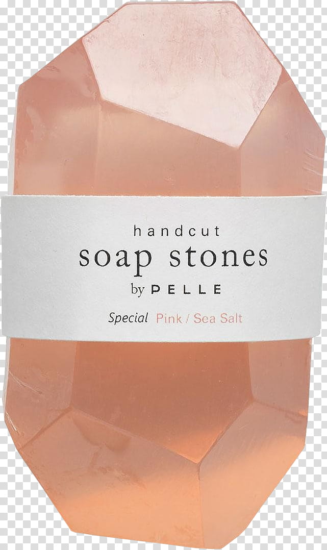 Pink Sea Salt Pelle Soap Stone transparent background PNG clipart