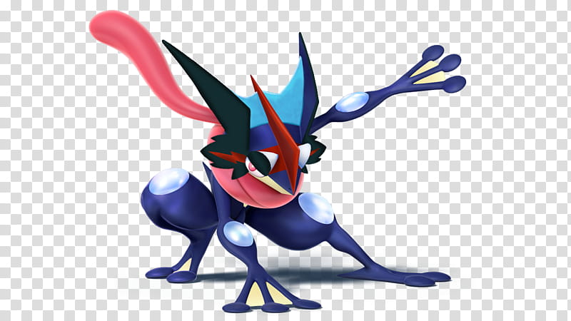 Ash Greninja Super Smash Bros Wii U, blue and red animal character transparent background PNG clipart