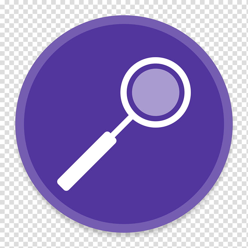 Button UI Requests, white and purple magnifying glass icon transparent background PNG clipart