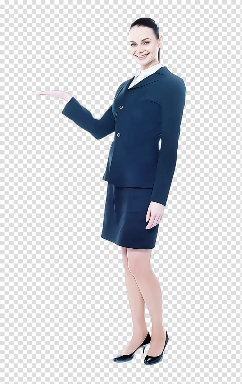 clothing standing uniform formal wear suit, Whitecollar Worker, Businessperson, Flight Attendant, Dress, Sleeve transparent background PNG clipart