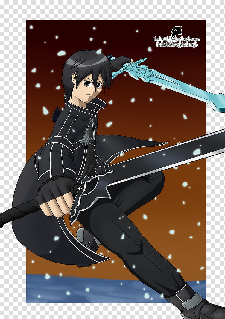 Kirito, SAO Fanart transparent background PNG clipart