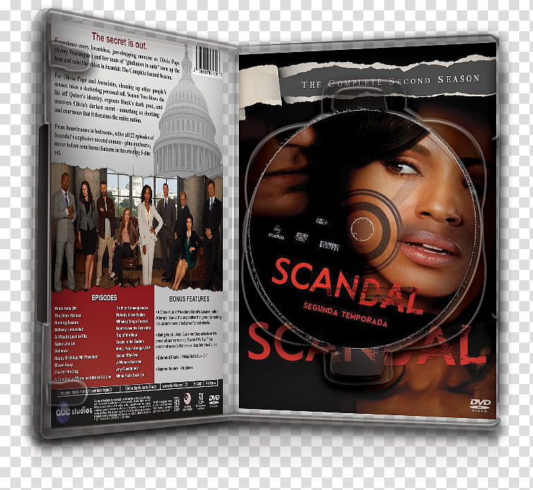 DvD Case Icon Special , Scandal Saison  DvD Case Open transparent background PNG clipart